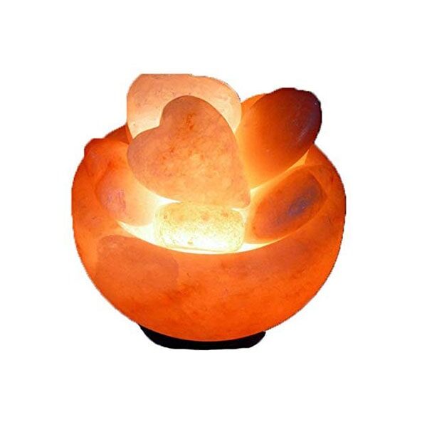 Bowl(Hearts) Salt Lamp