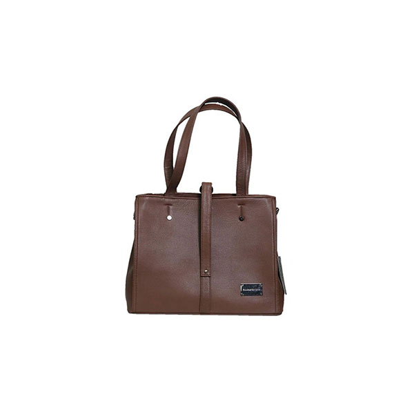 Leather Handbag with Camel Napa for Women