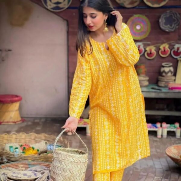 Chunri Linen Steam Printed 2-Piece Ladies - Ready to Wear